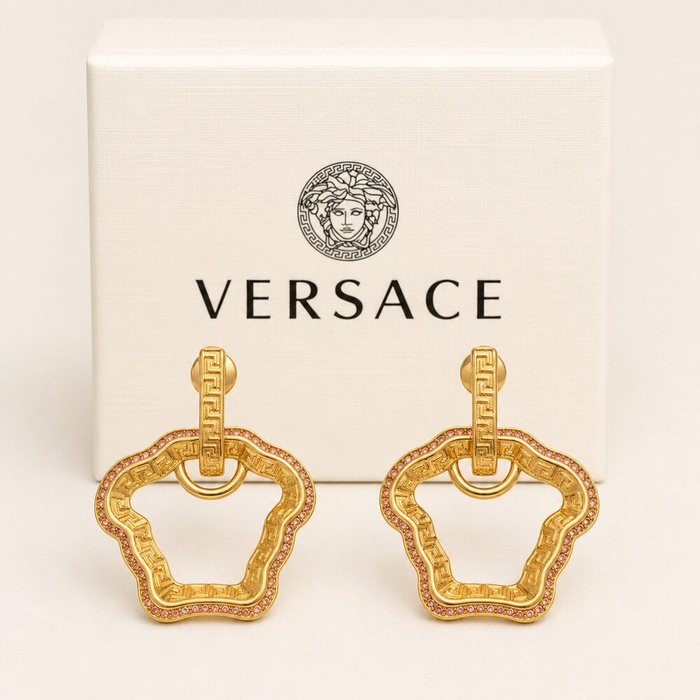 Versace Bold Statement Earrings Style 4 | New with Box